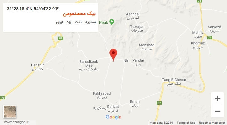 روستای بیک محمدمومن بر روی نقشه