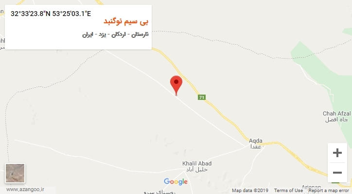 روستای بی سیم نوگنبد بر روی نقشه