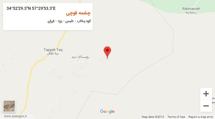 روستای چشمه قوچی بر روی نقشه