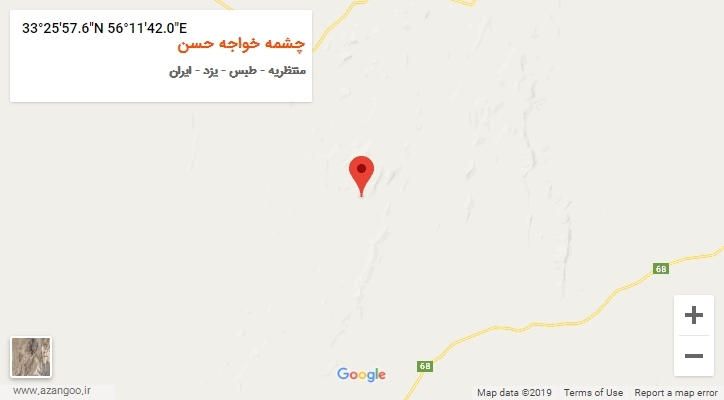 روستای چشمه خواجه حسن بر روی نقشه