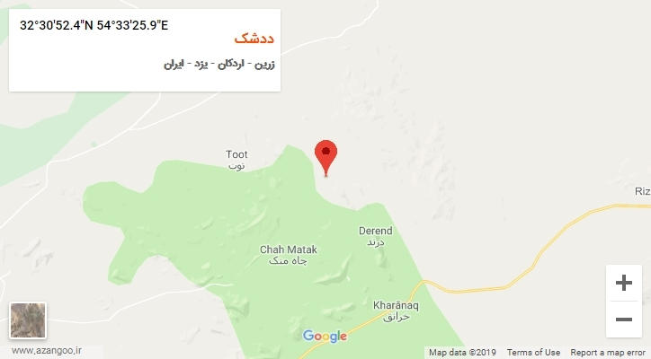 روستای ددشک بر روی نقشه