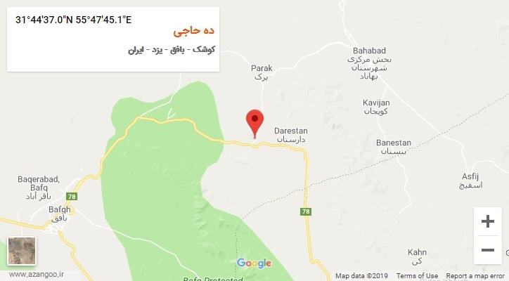 روستای ده حاجی بر روی نقشه