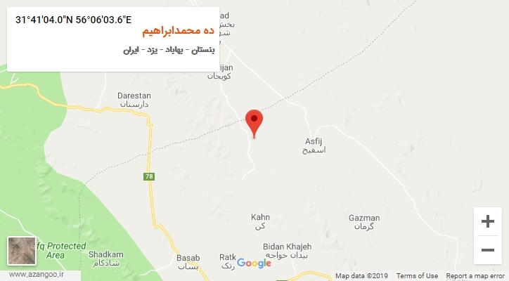 روستای ده محمدابراهیم بر روی نقشه