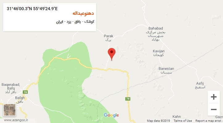 روستای دهنوعبداله بر روی نقشه
