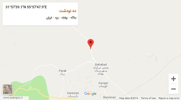 روستای ده نودشت بر روی نقشه