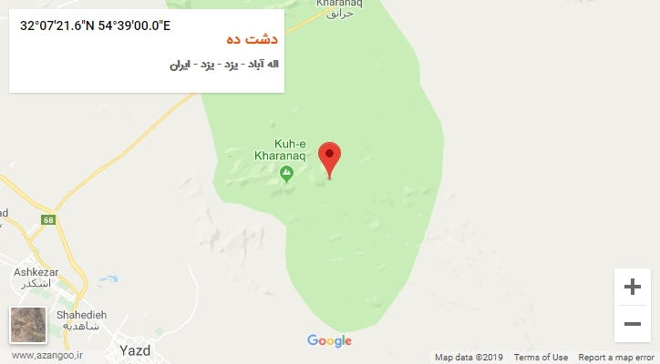 روستای دشت ده بر روی نقشه