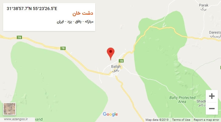 روستای دشت خان بر روی نقشه
