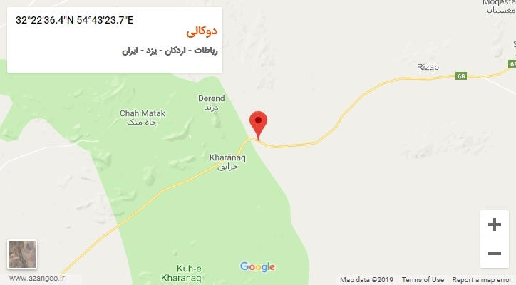 روستای دوکالی بر روی نقشه