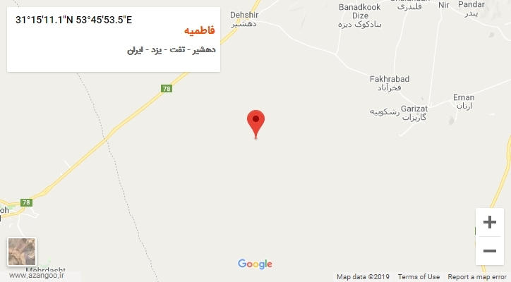 روستای فاطمیه بر روی نقشه