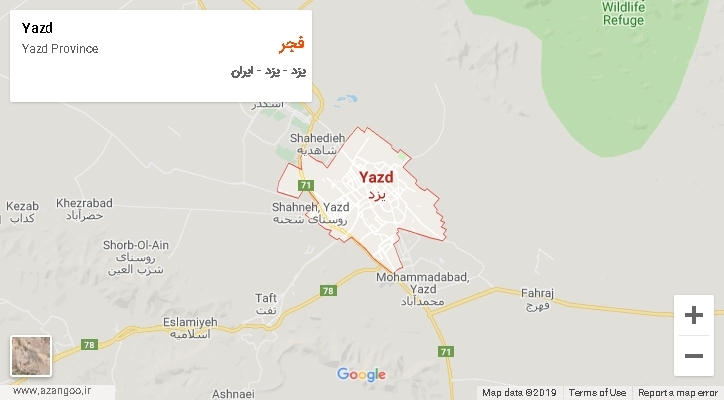 دهستان فجر بر روی نقشه
