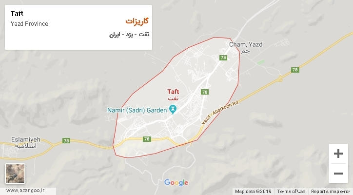 دهستان گاریزات بر روی نقشه