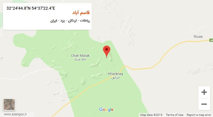 روستای قاسم آباد بر روی نقشه