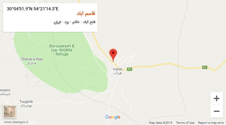 روستای قاسم آباد بر روی نقشه