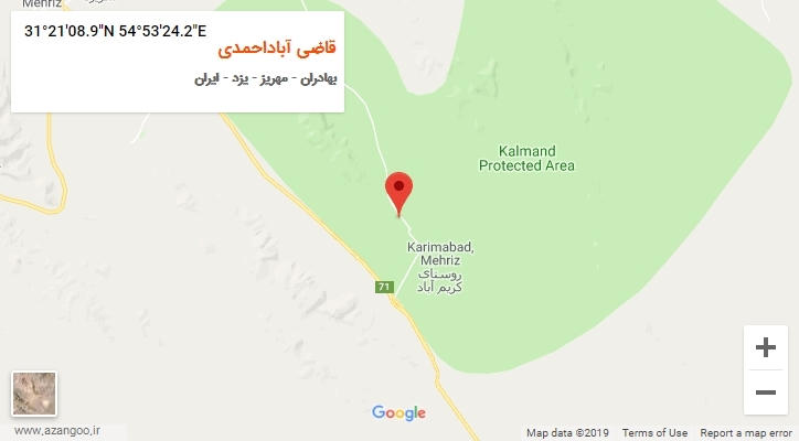 روستای قاضی آباداحمدی بر روی نقشه