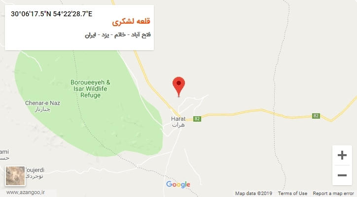 روستای قلعه لشکری بر روی نقشه