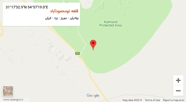 روستای قلعه نومحمودآباد بر روی نقشه
