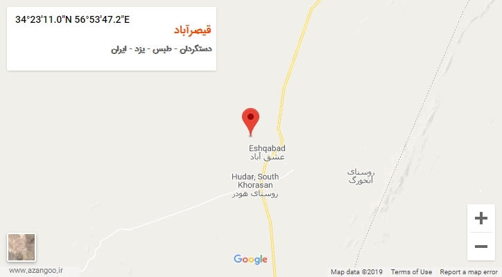 روستای قیصرآباد بر روی نقشه