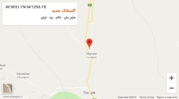 روستای گلستانک جدید بر روی نقشه
