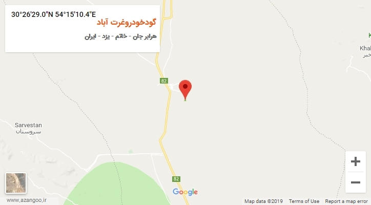 روستای گودخودروغرت آباد بر روی نقشه