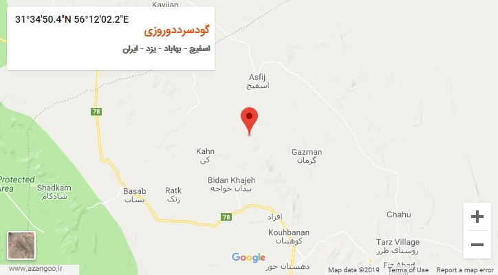 روستای گودسرددوروزی بر روی نقشه