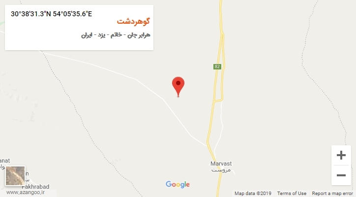 روستای گوهردشت بر روی نقشه