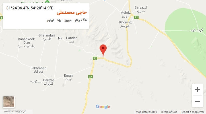 روستای حاجی محمدعلی بر روی نقشه