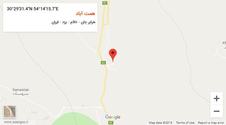 روستای همت آباد بر روی نقشه