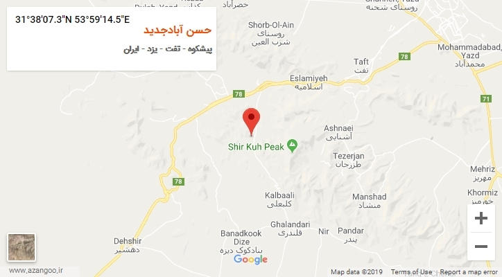 روستای حسن آبادجدید بر روی نقشه