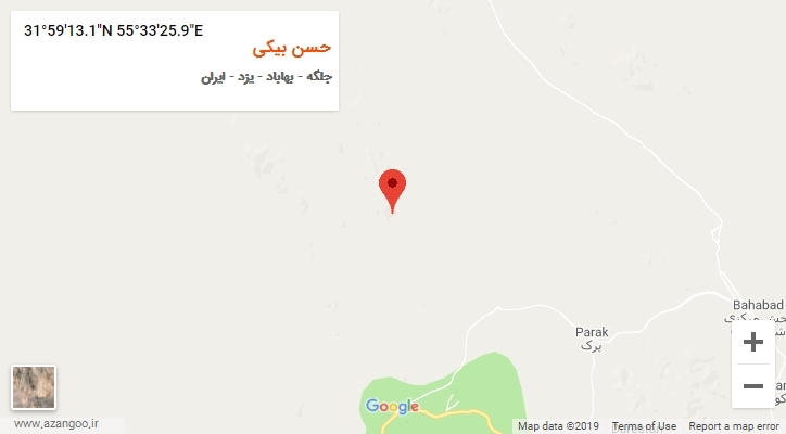 روستای حسن بیکی بر روی نقشه