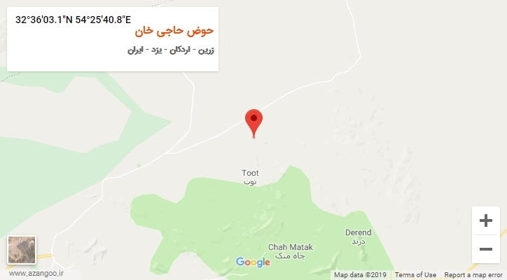 روستای حوض حاجی خان بر روی نقشه