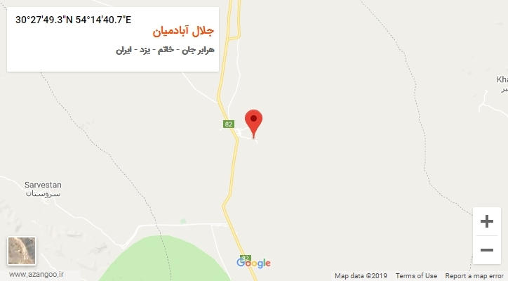 روستای جلال آبادمیان بر روی نقشه