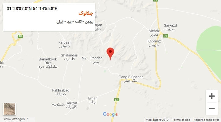 روستای جلالوک بر روی نقشه