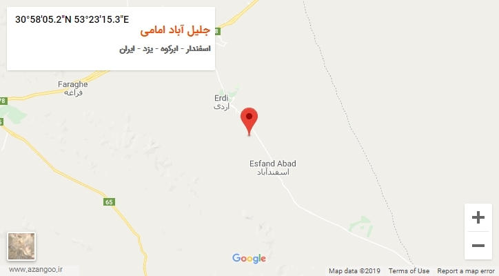 روستای جلیل آباد امامی بر روی نقشه