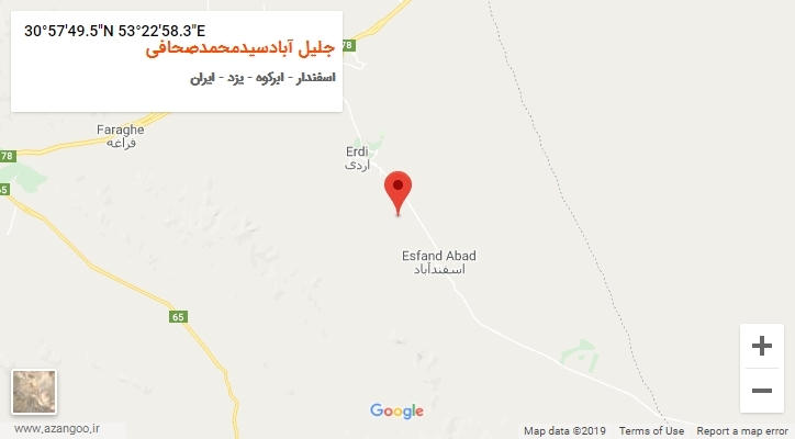 روستای جلیل آبادسیدمحمدصحافی بر روی نقشه