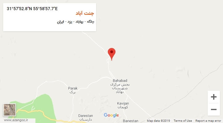 روستای جنت آباد بر روی نقشه