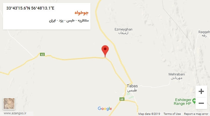 روستای جوخواه بر روی نقشه