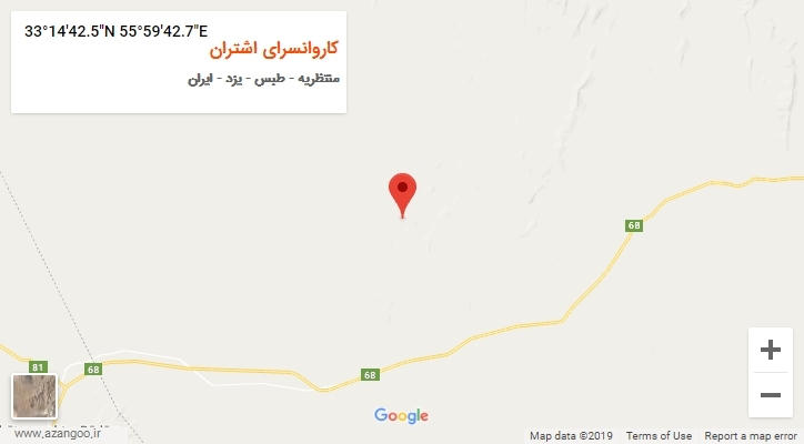 روستای کاروانسرای اشتران بر روی نقشه