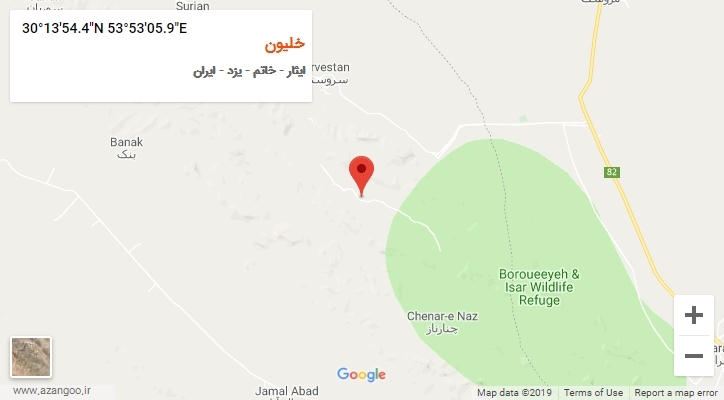 روستای خلیون بر روی نقشه