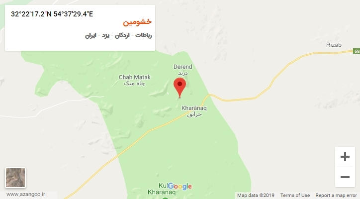 روستای خشومین بر روی نقشه