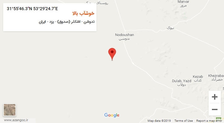 روستای خوشآب بالا بر روی نقشه