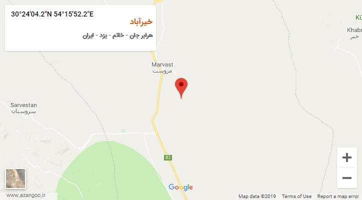 روستای خیرآباد بر روی نقشه