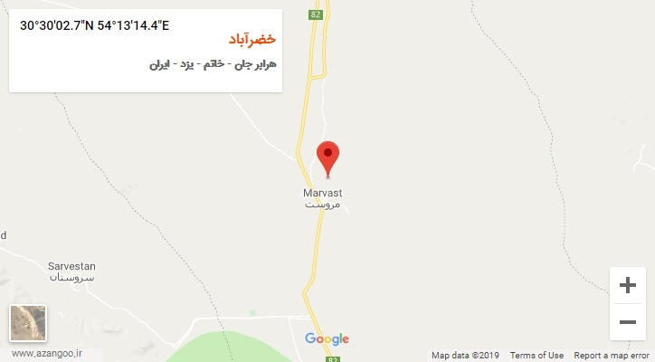 روستای خضرآباد بر روی نقشه