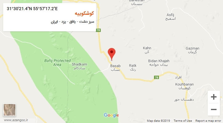 روستای کوشکوییه بر روی نقشه