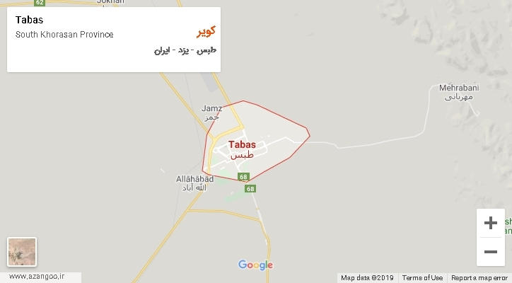 دهستان کویر بر روی نقشه