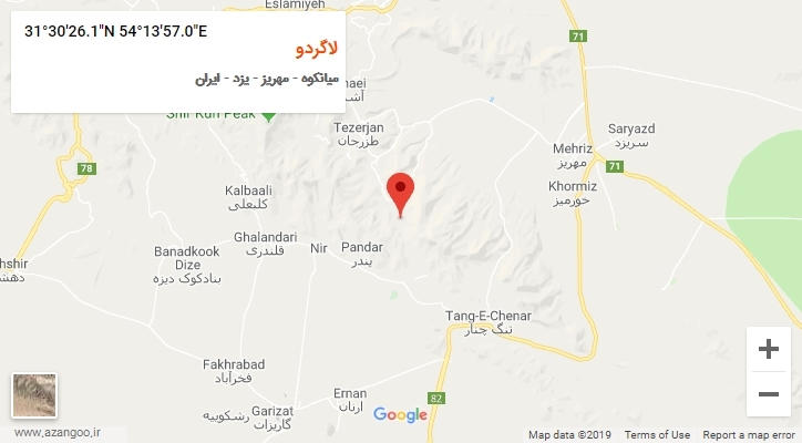 روستای لاگردو بر روی نقشه