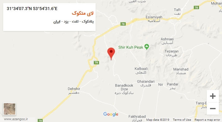 روستای لای متکوک بر روی نقشه