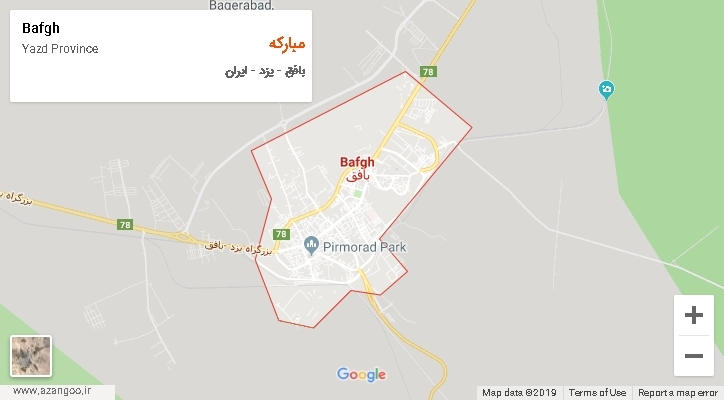دهستان مبارکه بر روی نقشه