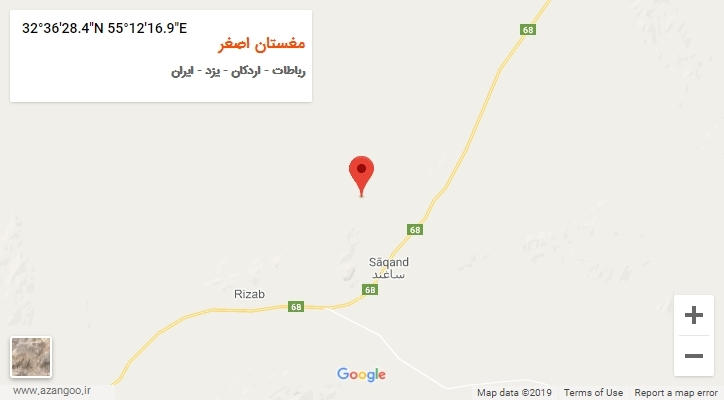 روستای مغستان اصغر بر روی نقشه