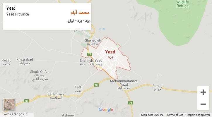 دهستان محمد آباد بر روی نقشه