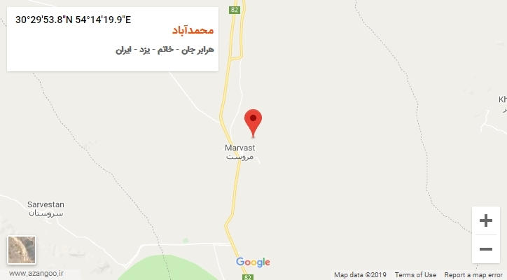 روستای محمدآباد بر روی نقشه